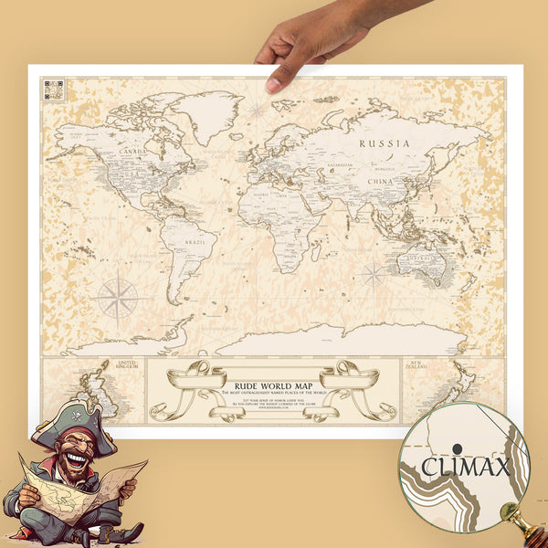 Rude World Map